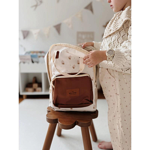 Рюкзак Mrs. Ertha "Strawberries", райские ягоды, маленький, водонепроницаемый